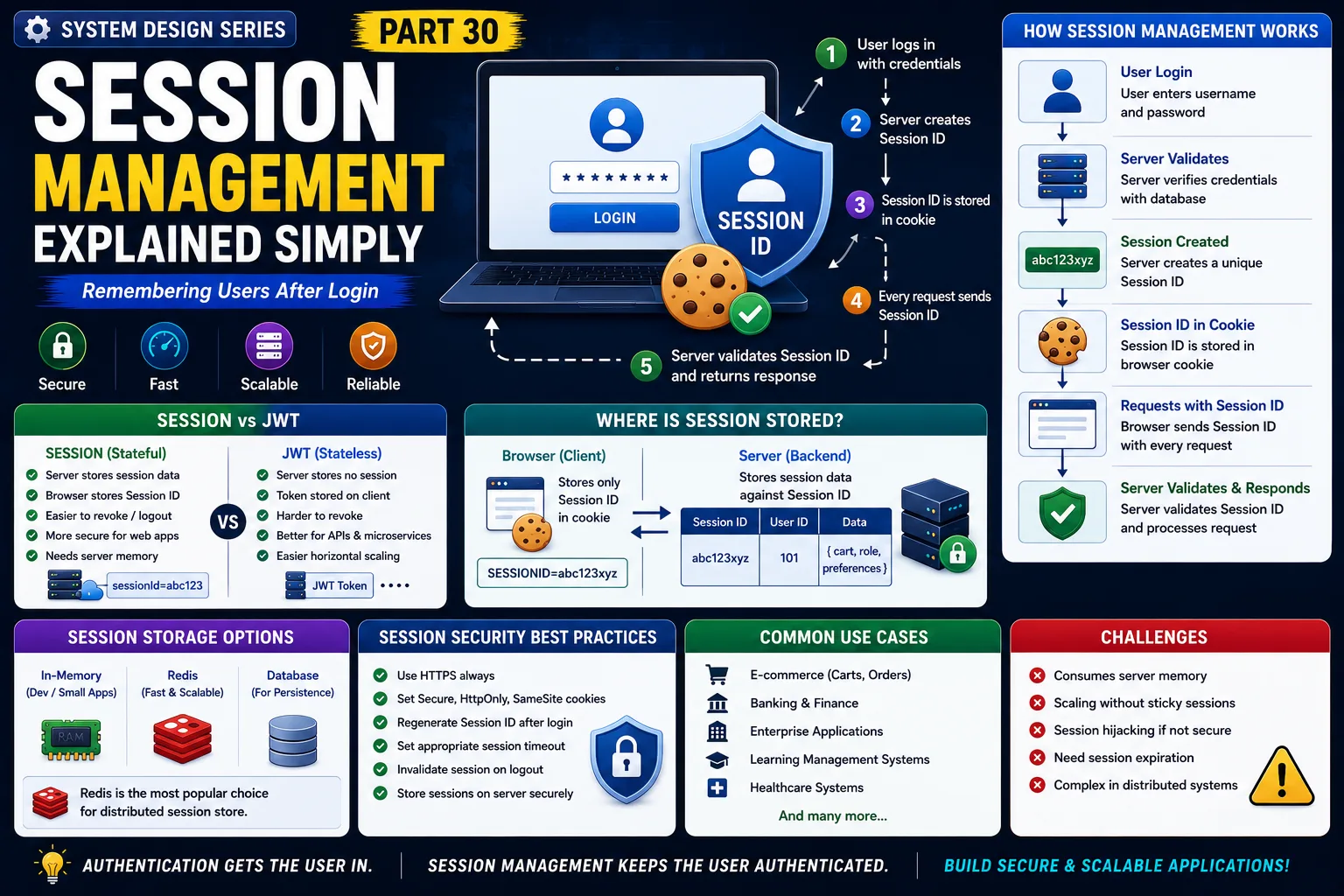 System Design Series : Session Management Explained Simply