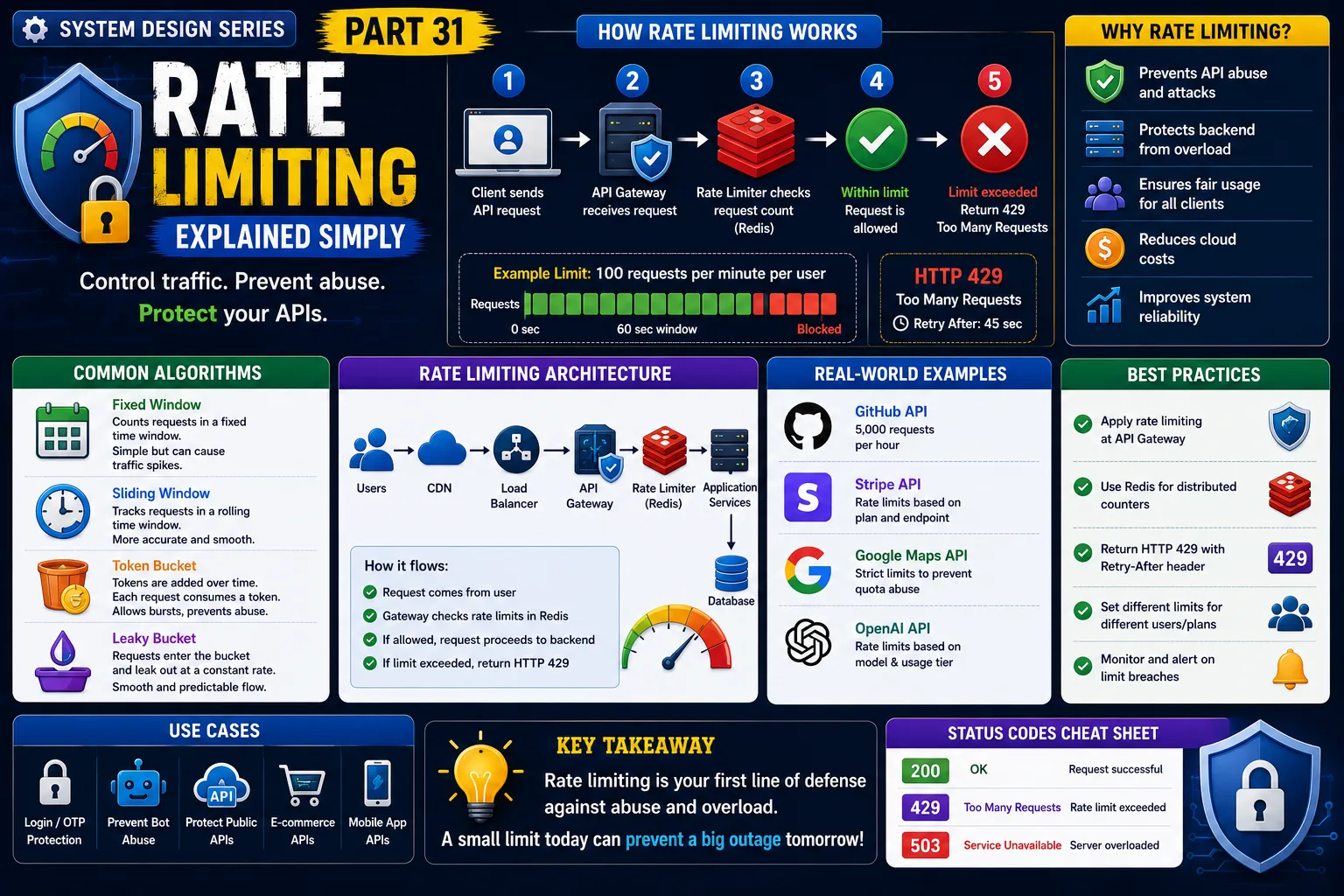System Design Series : Rate Limiting Explained Simply